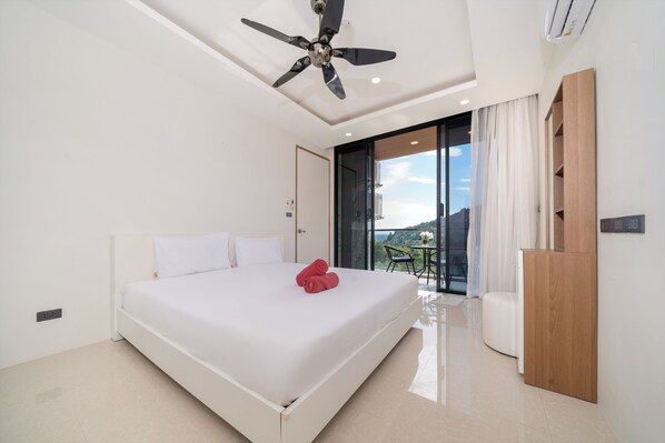 Appartement Exclusif, 1 chambre, balcon, vue colline | 1 chambre, Wi-Fi gratuit