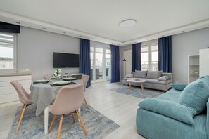 Apartment, 1 Bedroom, Balcony | Living room - Spacious Apartment in Gdynia by Renters (Gdynia)