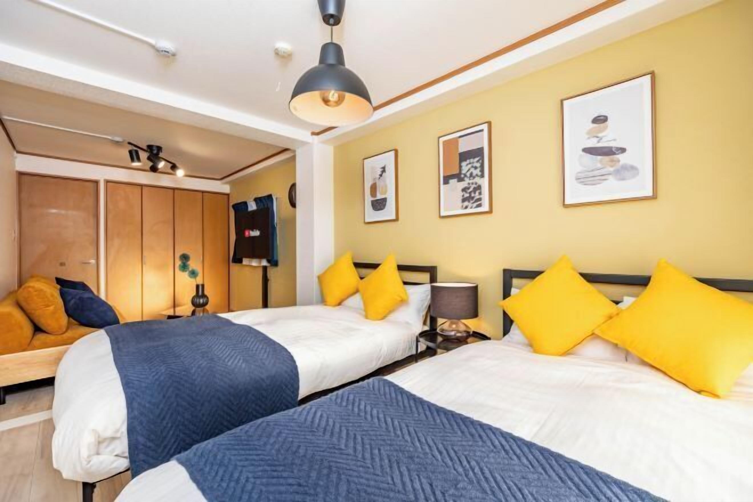 1 bedroom, blackout curtains, iron/ironing board, free WiFi