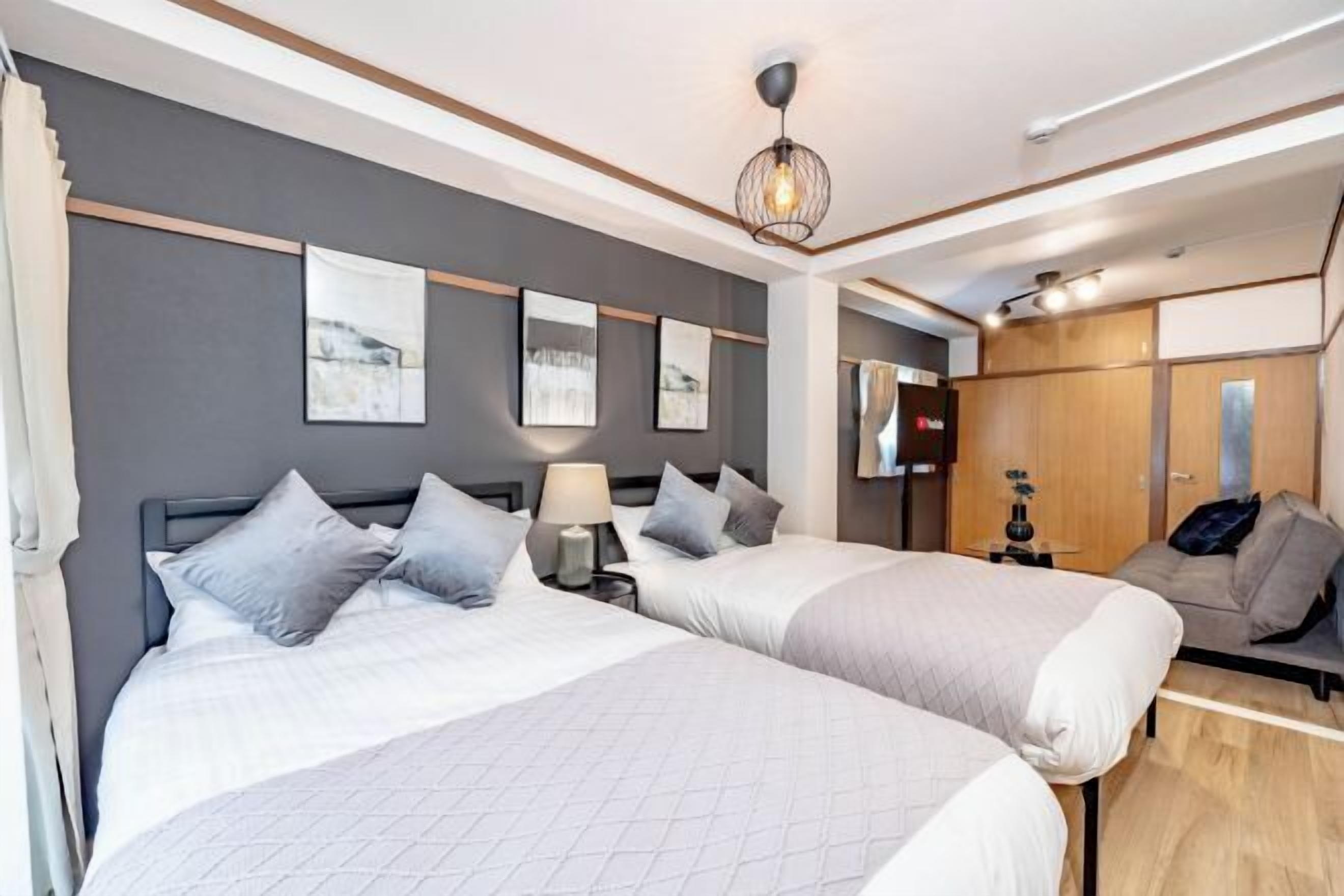 1 bedroom, blackout curtains, iron/ironing board, free WiFi