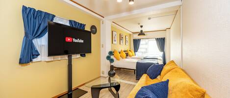 Zimmer, Nichtraucher (Arita Mansion Nipponbashi 53) | 1 Schlafzimmer, Verdunkelungsvorhänge, Bügeleisen/Bügelbrett