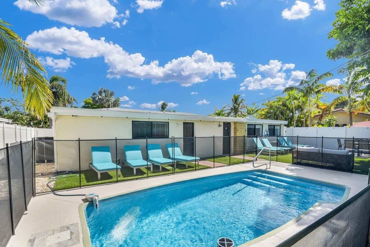 Et oppvarmet basseng