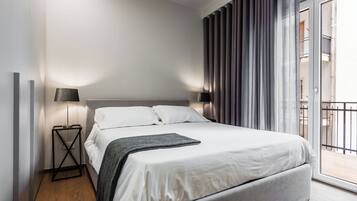 Deluxe appartement | Een strijkplank/strijkijzer, gratis wifi, beddengoed