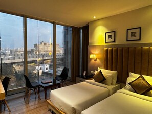 1 slaapkamer, lakens van Egyptisch katoen, luxe beddengoed, een minibar