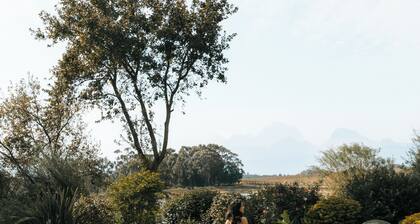 Luxury, self-catering Manor with 6 bedrooms, views of mountains & vineyards