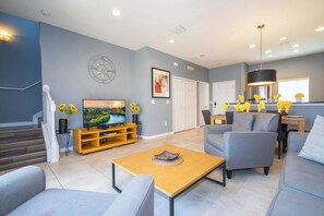 TV, DVD player, stereo, offices