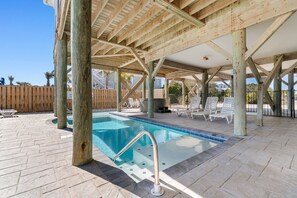 Una piscina riscaldata