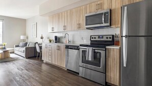 Unclassified image, 2 of 16, button - Landing | Chic 1BD, Rooftop Lounge, Gym (Portland)