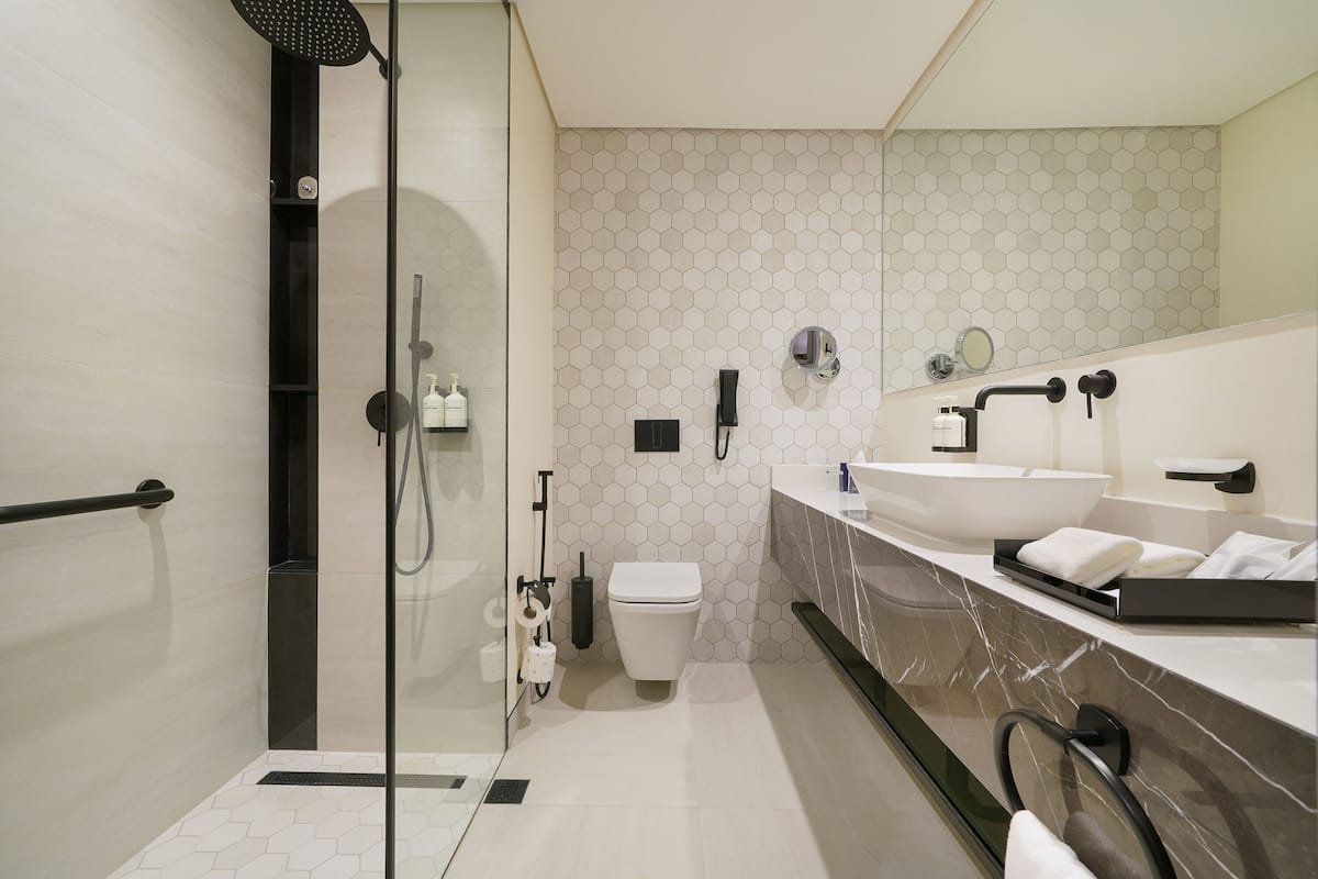 In-room safe, desk, blackout curtains, soundproofing