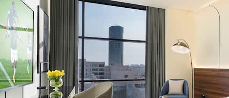 Chambre Deluxe, 2 lits une place (Olaya Street View) | Vue de la chambre
