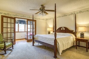 3 habitaciones, tabla de planchar con plancha, internet y ropa de cama 