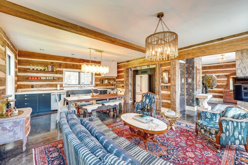 Hot Tub + Fire Pit: Eclectic Ulster County Cabin