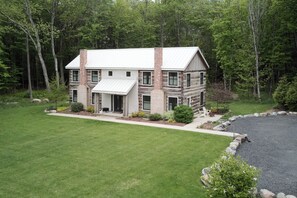 House (5 Bedrooms) | Interior - Hot Tub + Fire Pit: Eclectic Ulster County Cabin (Pine Bush)