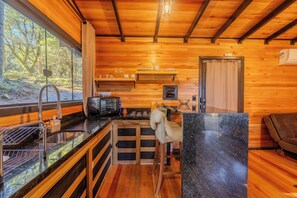 Chalet, vuoristonäköala | 1 makuuhuone, äänieristys, ilmainen Wi-Fi