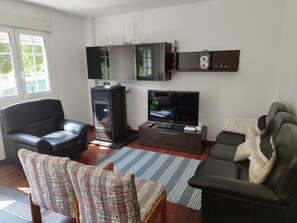 TV connectée, cheminée