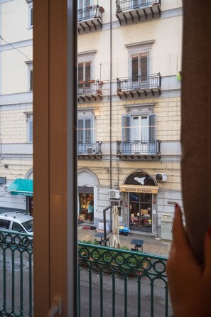 Vue sur la ville depuis lâhĂ©bergement