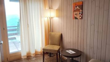 Deluxe Double Room, Balcony, Mountain View | Egyptian cotton sheets, premium bedding, pillow-top beds, in-room safe