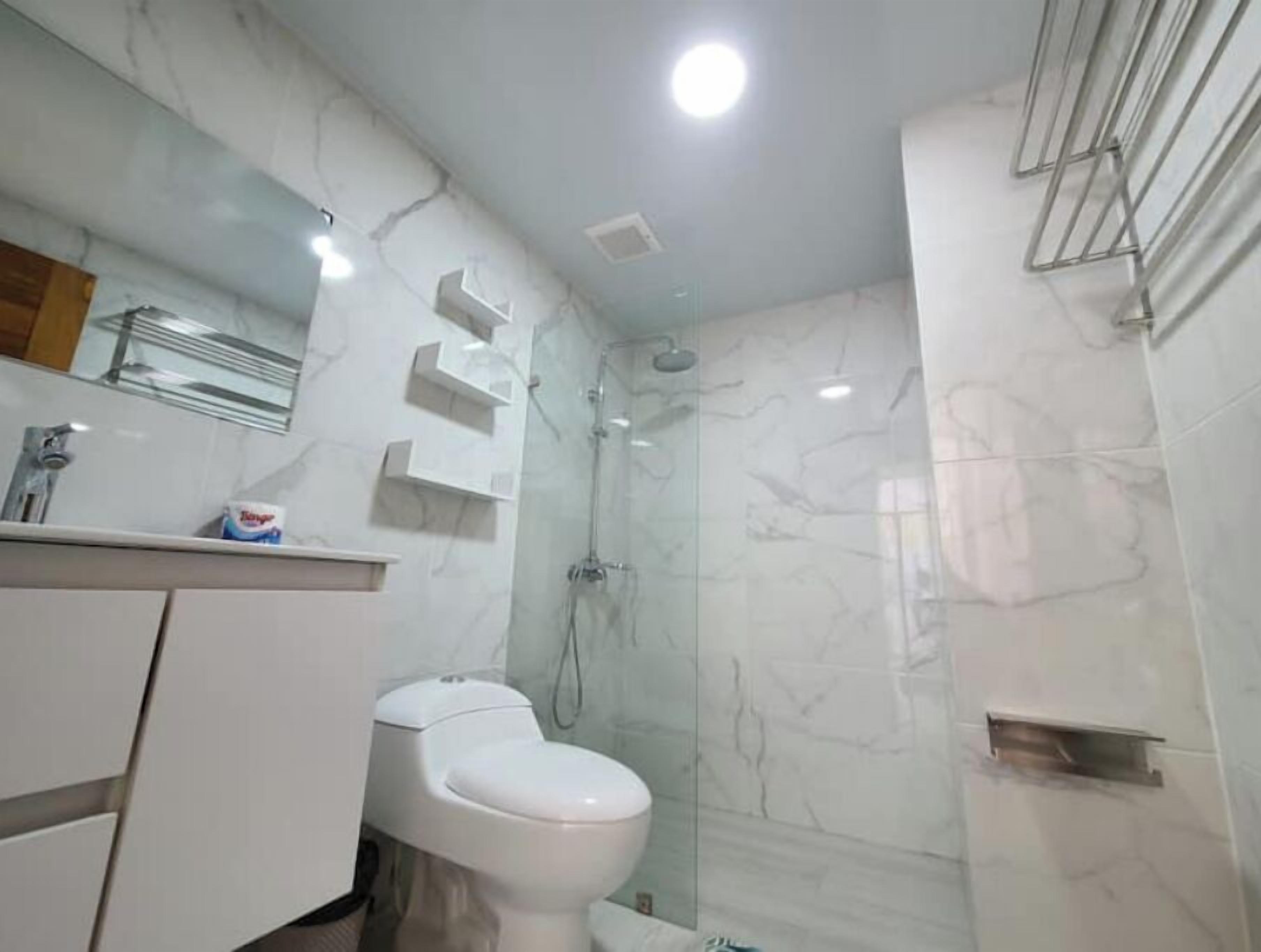 Towels, soap, toilet paper