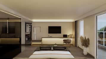 Habitación doble exclusiva, vista al lago | Decoración personalizada y muebles diferentes