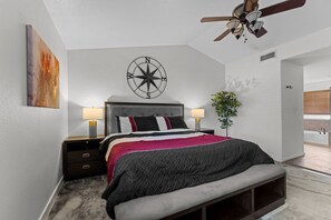 4 bedrooms, iron/ironing board, WiFi, bed sheets