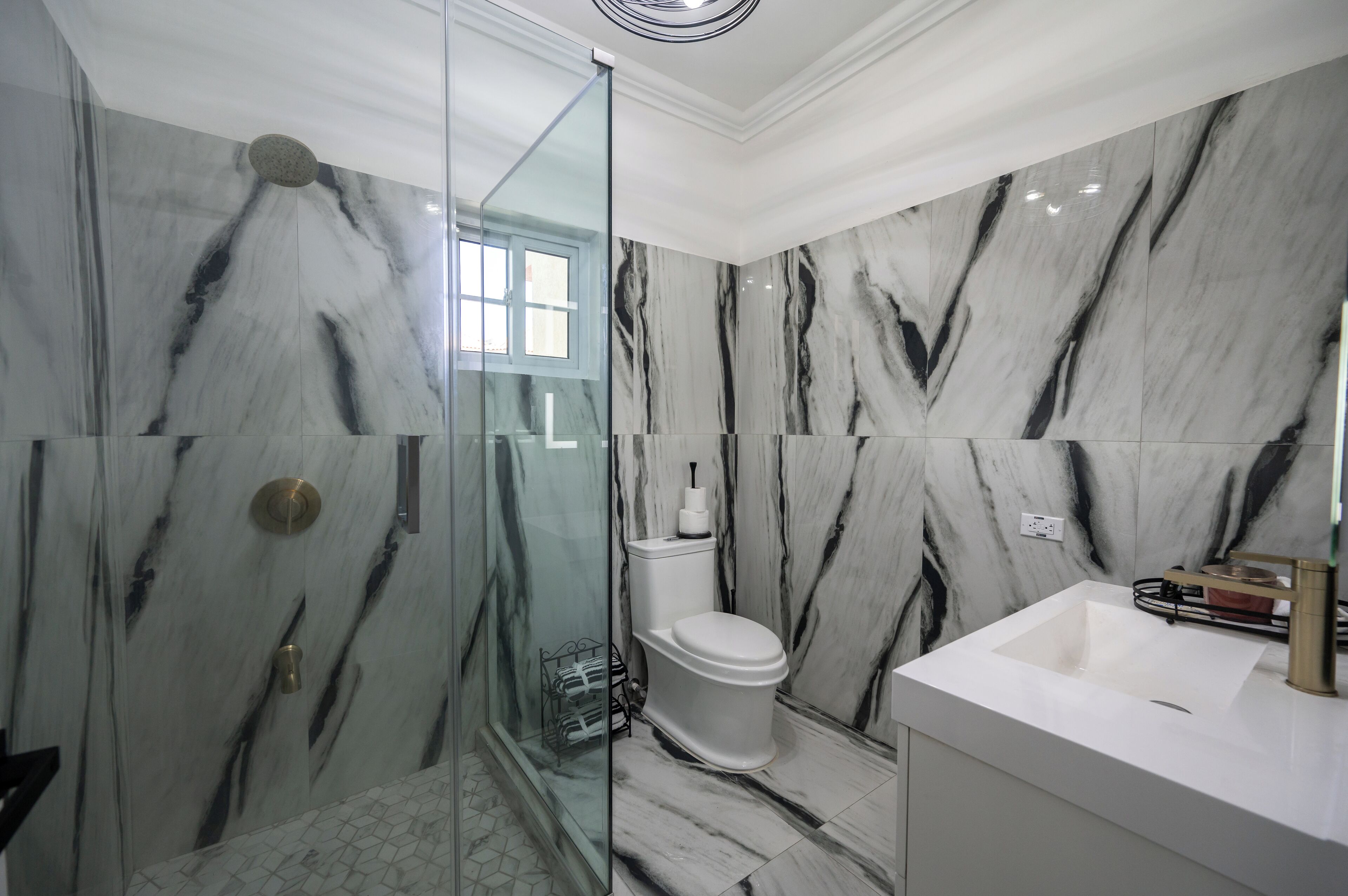 Kamar Double Superior, pemandangan kebun | Kamar mandi