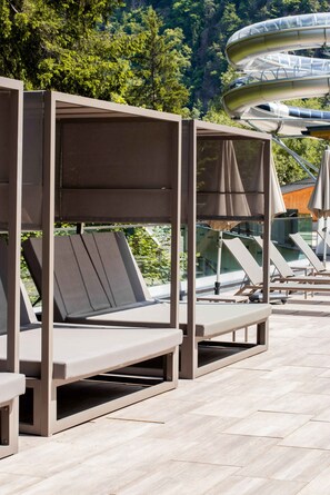 Terrace/patio - Holiday apartment with wellness area (Ötz im Ötztal)