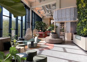 Sitteområde i lobbyen