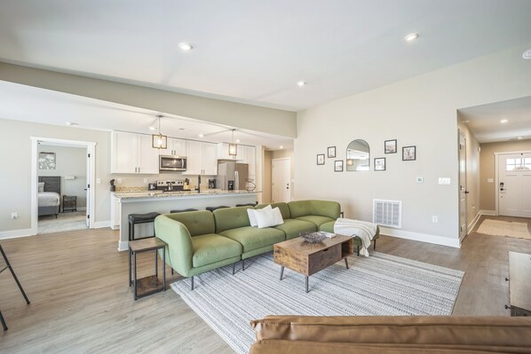 55-inch Smart TV with digital channels, streaming services