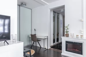 Deluxe Apartment, Courtyard View | 1 bedroom, premium bedding, blackout drapes, iron/ironing board - Beautiful 1BR Apartment in Lahti Center (Lahti)