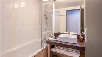Free toiletries, hair dryer, towels