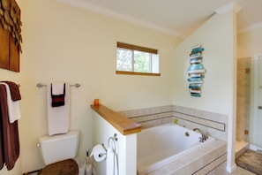 Hair dryer, towels