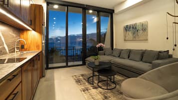 Suite estudio Deluxe | Zona de estar