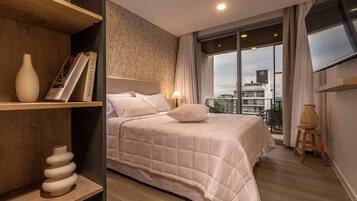 1 sovrum, allergitestade sängkläder och bäddmadrasser