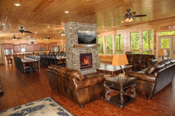 Villa, Accessible | 14 bedrooms - Breathtaking 14br Cabin Elevator Views Games Hot Tubs Galore (Sevierville)