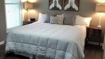 4 dormitorios, tabla de planchar con plancha, wifi gratis y ropa de cama