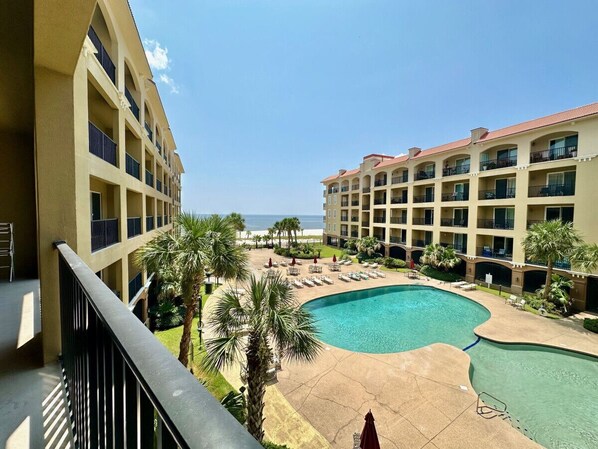 Pool - #523 2 bed poolside unit with majestic beach views (Pass Christian)