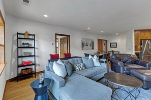 Smart TV, fireplace, printers
