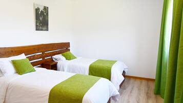 Basic Twin Room, 2 Single Beds, Air conditioning, Mountain View