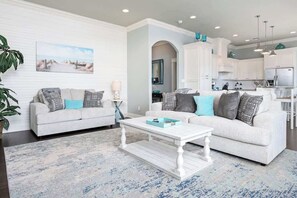 TV, fireplace, offices