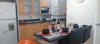 One bedroom apartment in Guayana City with WiFi, A/A, kitchen and living room.