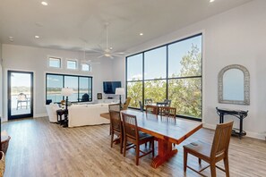 Dining - Modern lakefront home with multi levels and gorgeous views (Canyon Lake)