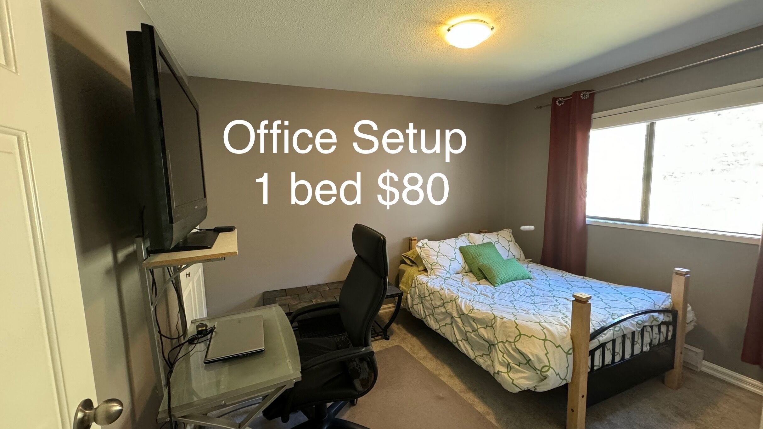 $80 set up fee for futon as a double bed