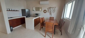 Family Apartment, Pool View | Private kitchen | Fridge, microwave, cookware/dishes/utensils - Villas Tulum (Tulum)