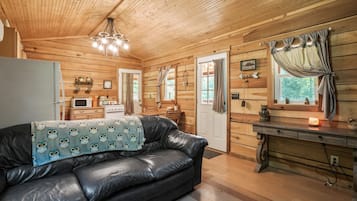 Kamin, DVD-Player, Bücher, Videothek