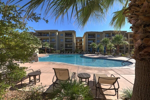 A heated pool