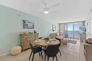Dining - Oceanfront Condo at Oceania Beach Club - Pool, Balcony, Sleeps 6, Walk to Flagler Ave! (New Smyrna Beach)