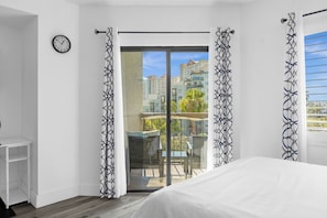 Premium studio, uitzicht op de stad | Balkon