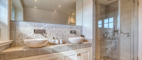 Shower, hair dryer