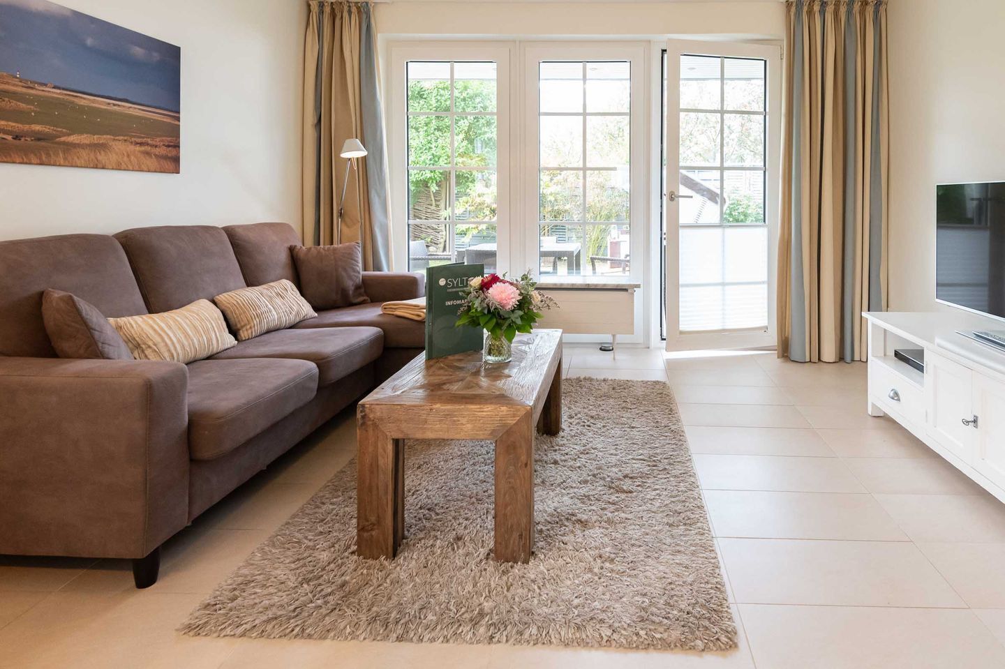 TV, DVD player, stereo