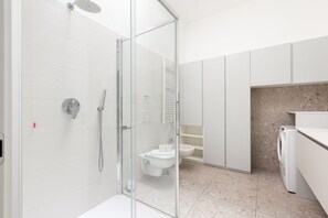 Shower, hair dryer